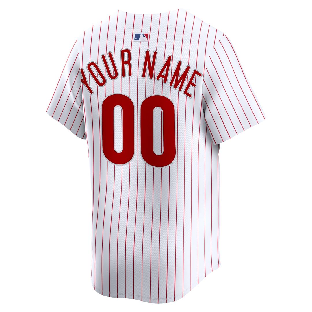Philadelphia Phillies Nike Home Limited Custom Jersey - White
