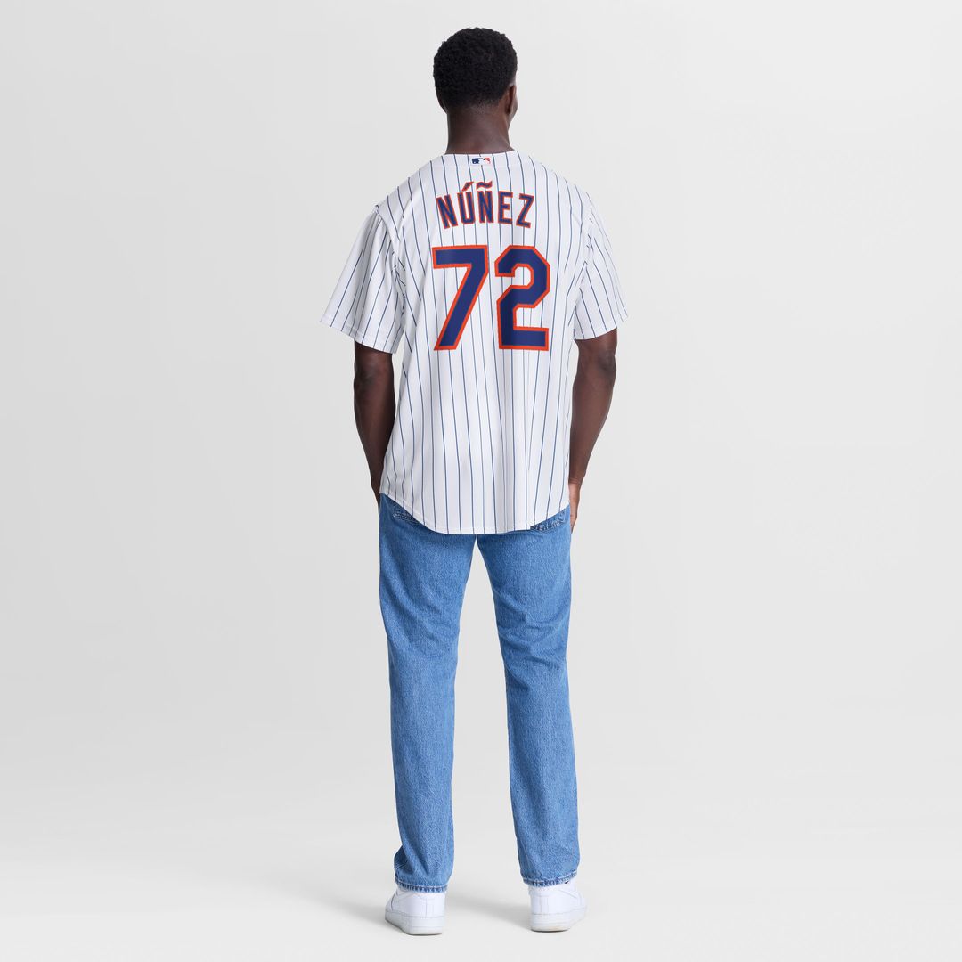 New York Mets Dedniel Núñez Nike Home Replica Jersey - White