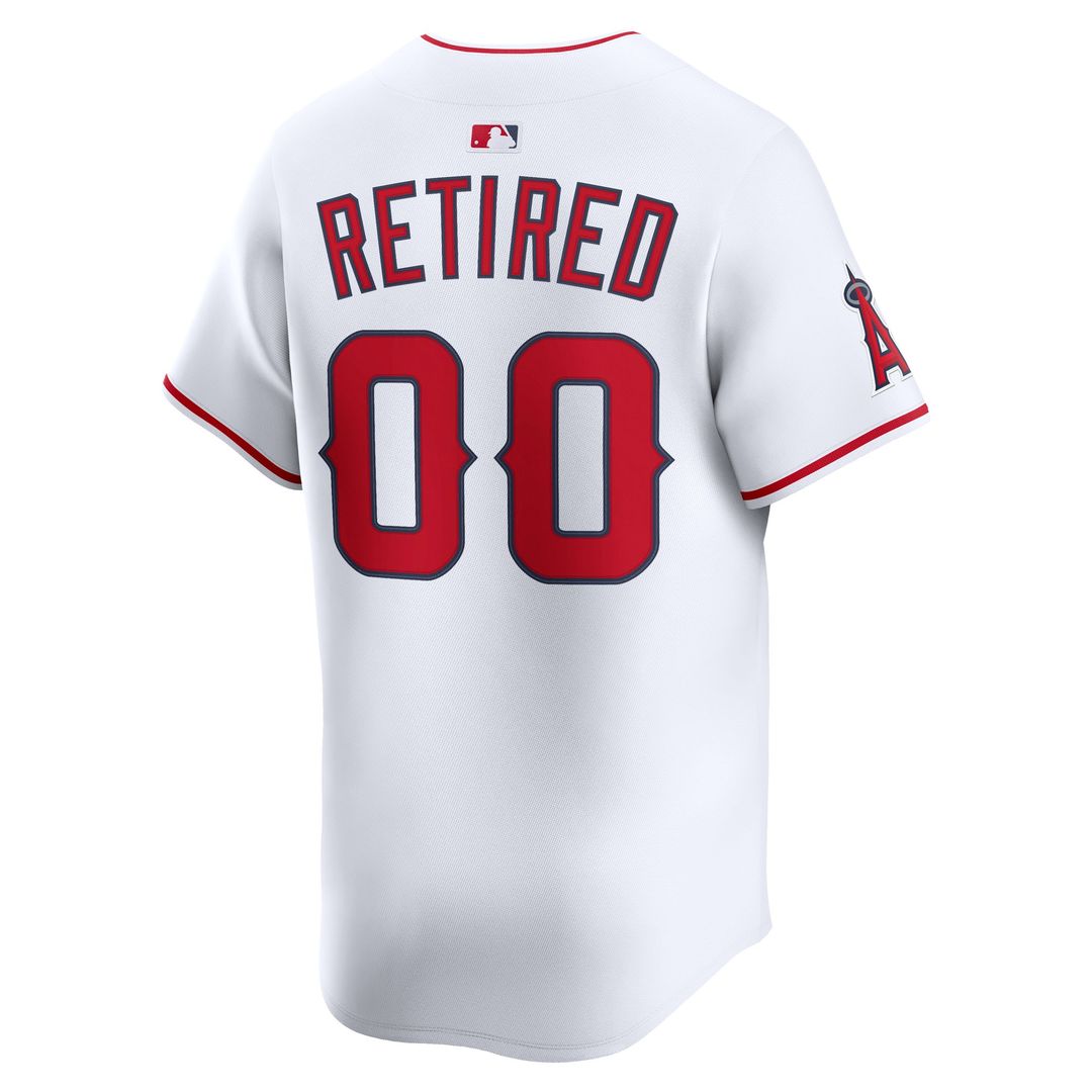 Los Angeles Angels Nike Home Limited Pick - A - Player Retired Roster Jersey - White