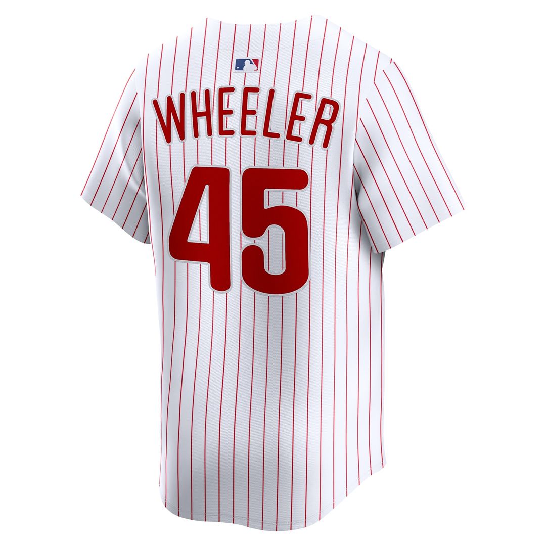 Philadelphia Phillies Zack Wheeler Nike Home Limited Player Jersey - White