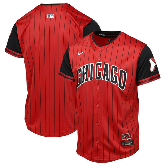 Chicago White Sox Youth 2025 City Connect Limited Jersey - Red/Black