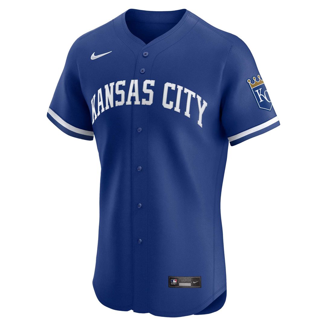 Kansas City Royals Nike Alternate Vapor Premier Elite Patch Jersey - Royal