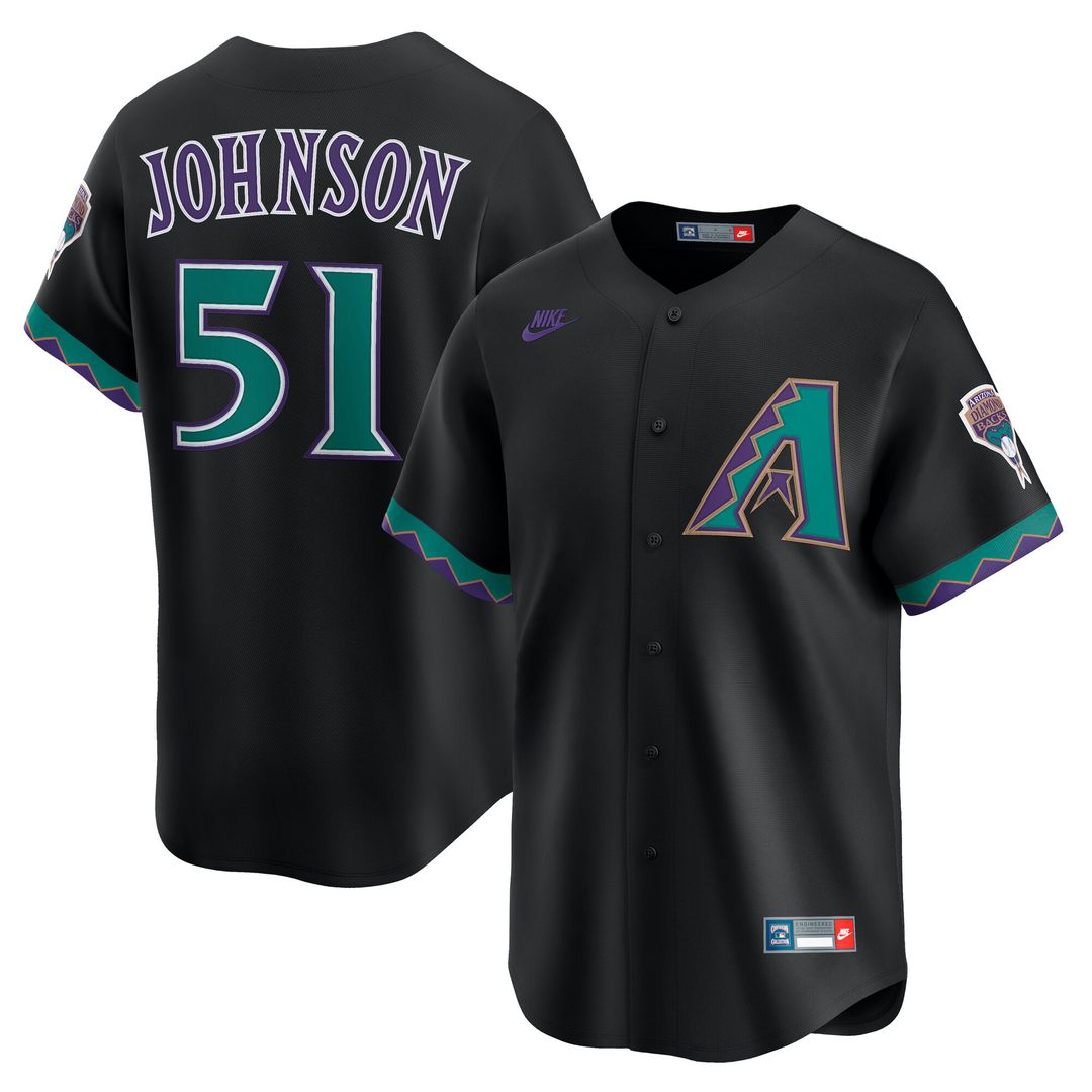 Arizona Diamondbacks Randy Johnson Nike Throwback Cooperstown Limited Jersey - Cream