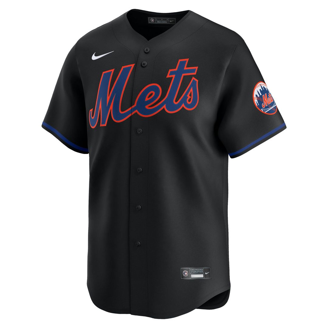 New York Mets Nike Alternate Limited Jersey - Black