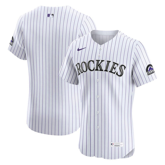 Colorado Rockies Nike Home Elite Jersey - White