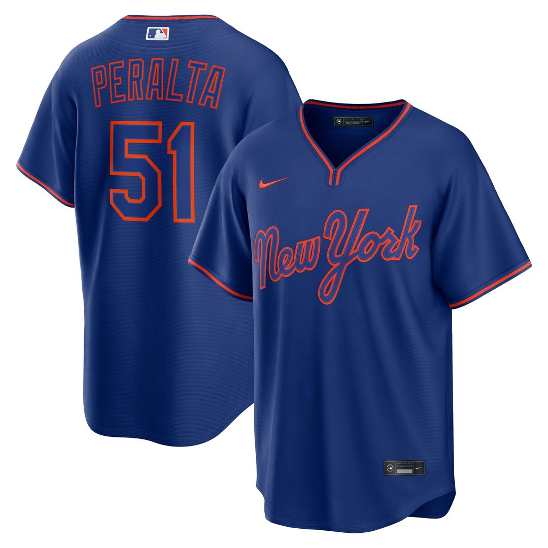 New York Mets Freddy Peralta Nike Alternate Replica Jersey - Royal
