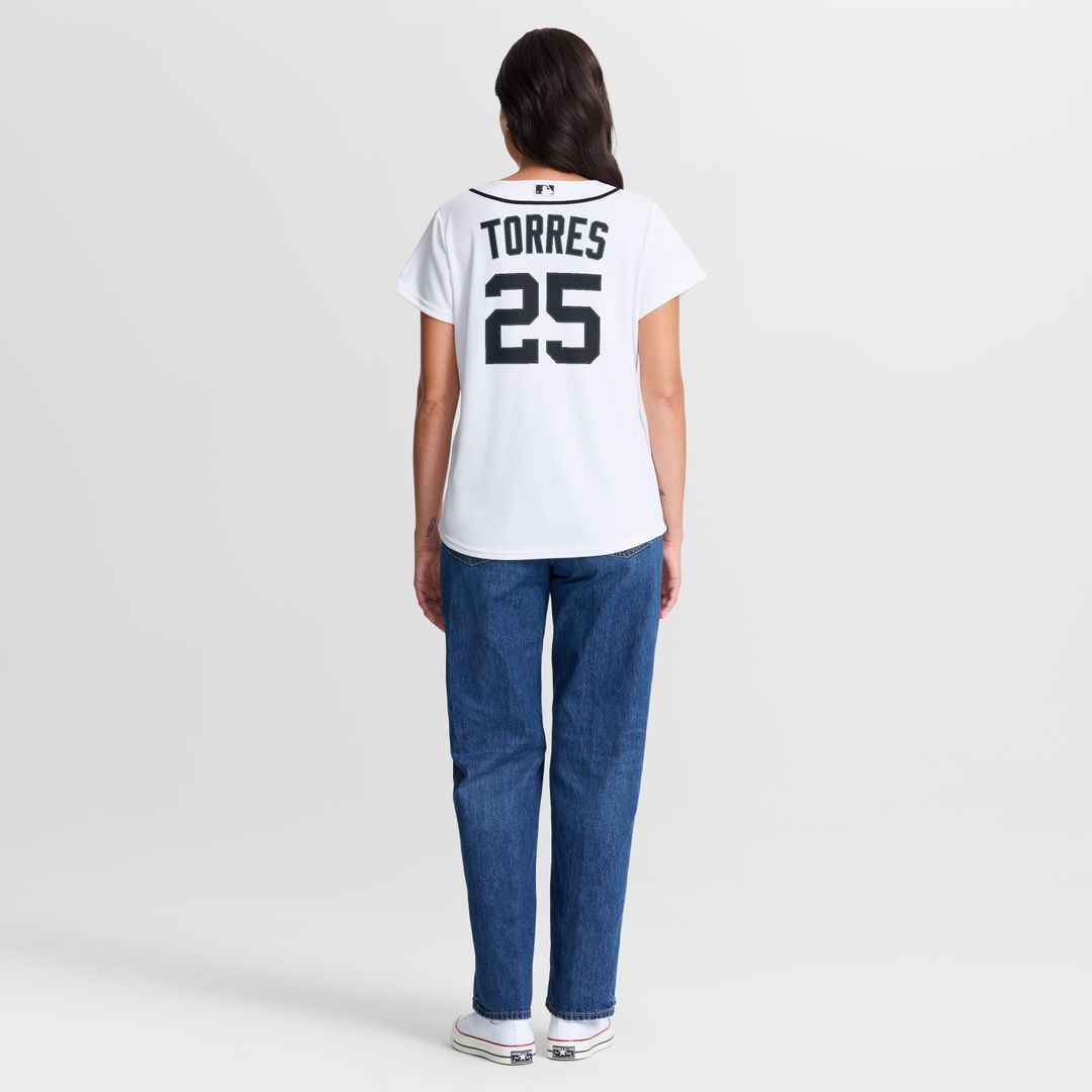 Detroit Tigers Gleyber Torres Nike Women's Home Replica Jersey - White