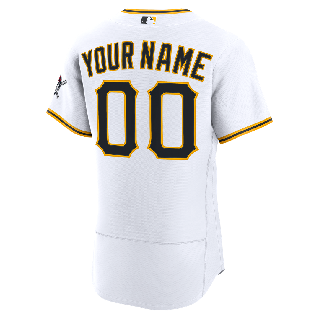 Pittsburgh Pirates Nike Home Authentic Custom Jersey - White
