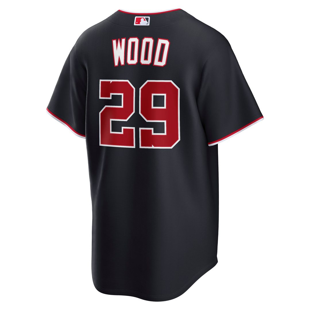 Washington Nationals James Wood Nike Road Replica Jersey - Gray