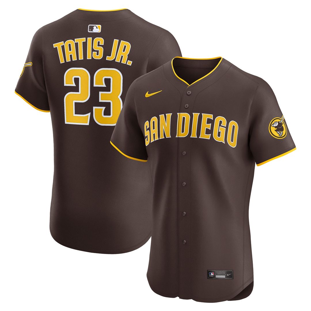 San Diego Padres Fernando Tatis Jr. Nike Road Elite Jersey - Brown