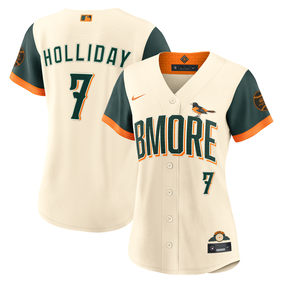 Baltimore Orioles Jackson Holliday Nike Women's 2026 City Connect Stadium Jersey - Cream