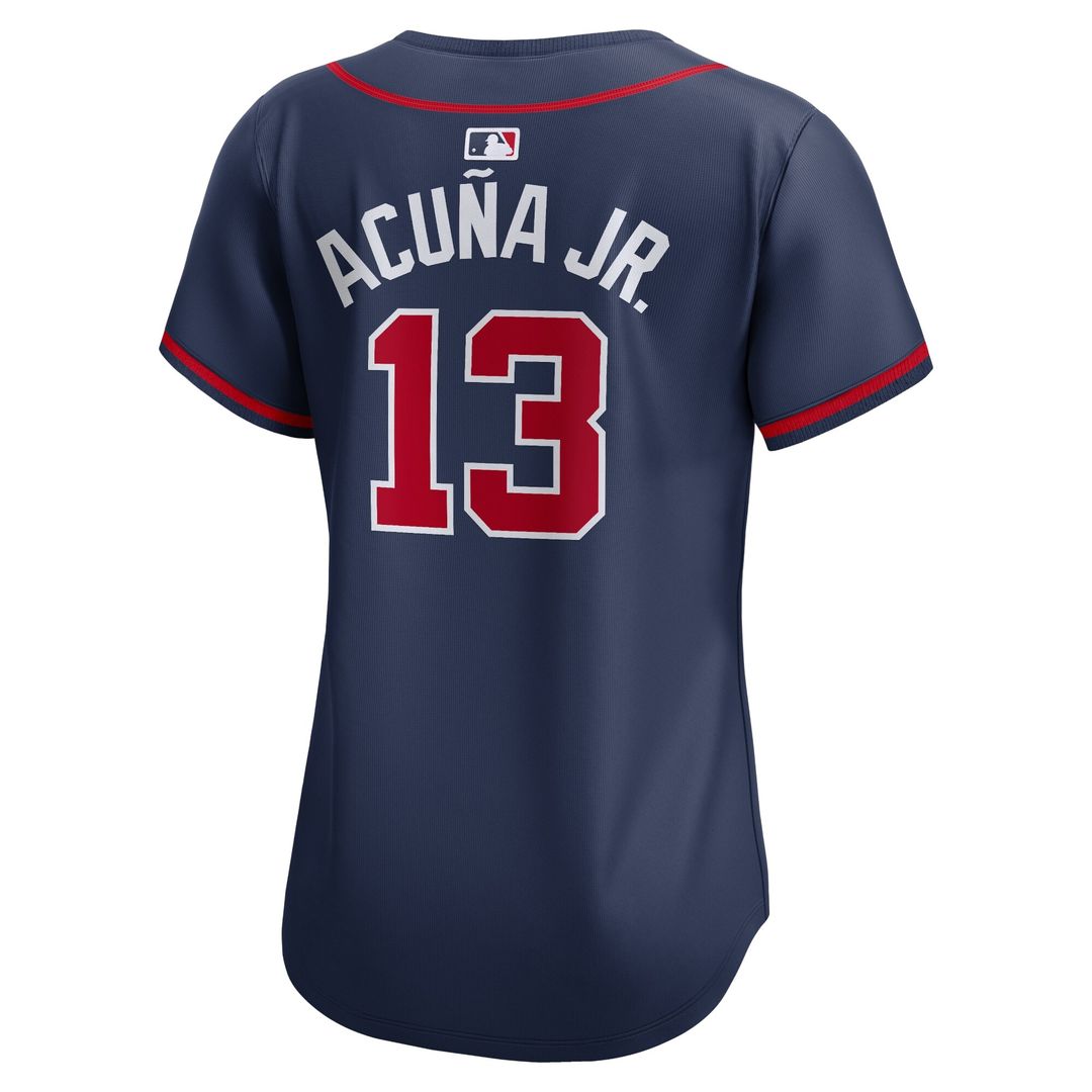 Atlanta Braves Ronald Acuña Jr. Nike Women's Alternate Limited Player Jersey - Navy