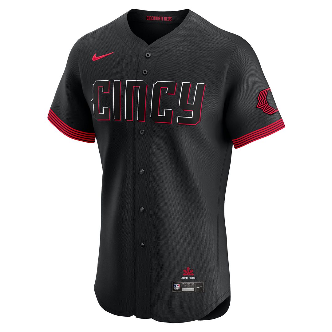 Cincinnati Reds Nike City Connect Elite Jersey - Black