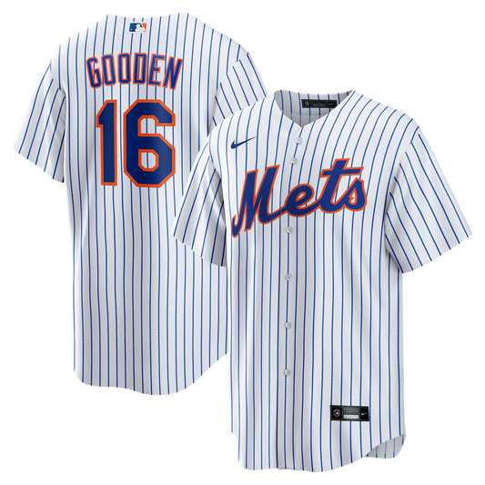 New York Mets Dwight Gooden Nike Home Retired Player Replica Jersey - White