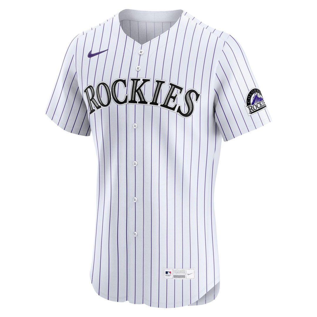 Colorado Rockies Nike Home Elite Jersey - White