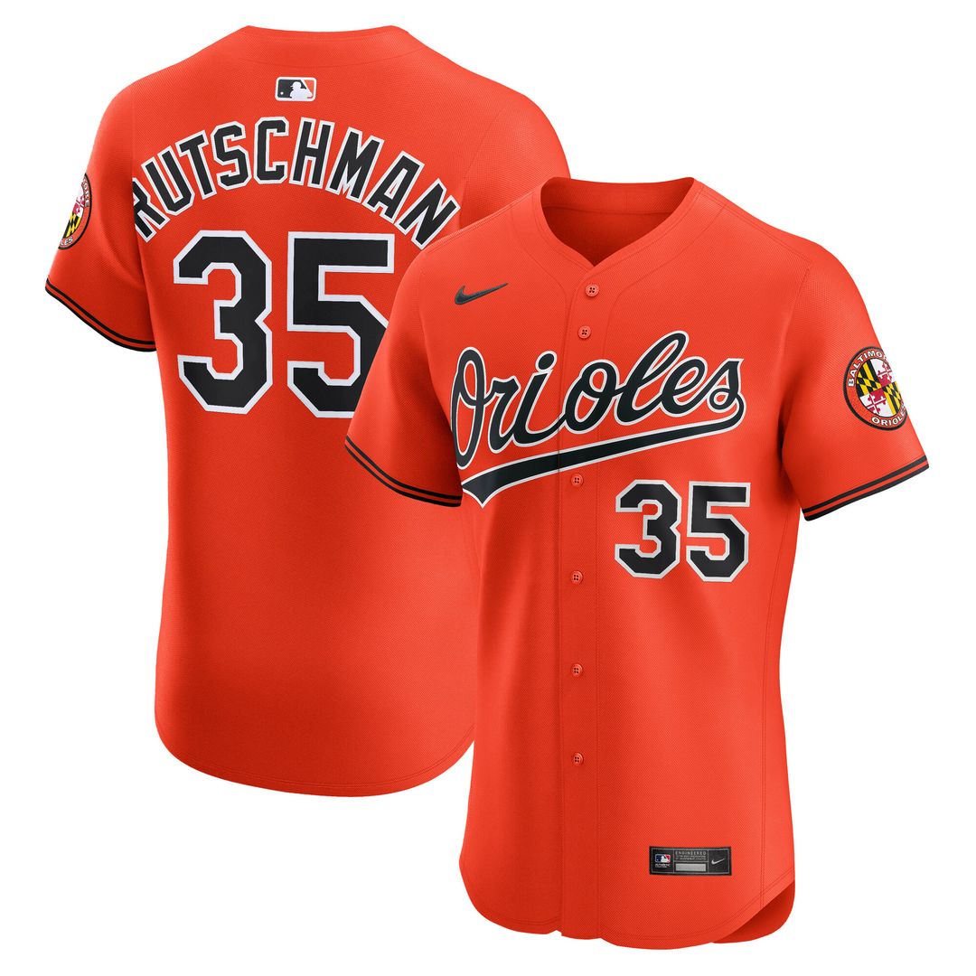 Baltimore Orioles Adley Rutschman Nike Alternate Elite Jersey - Black