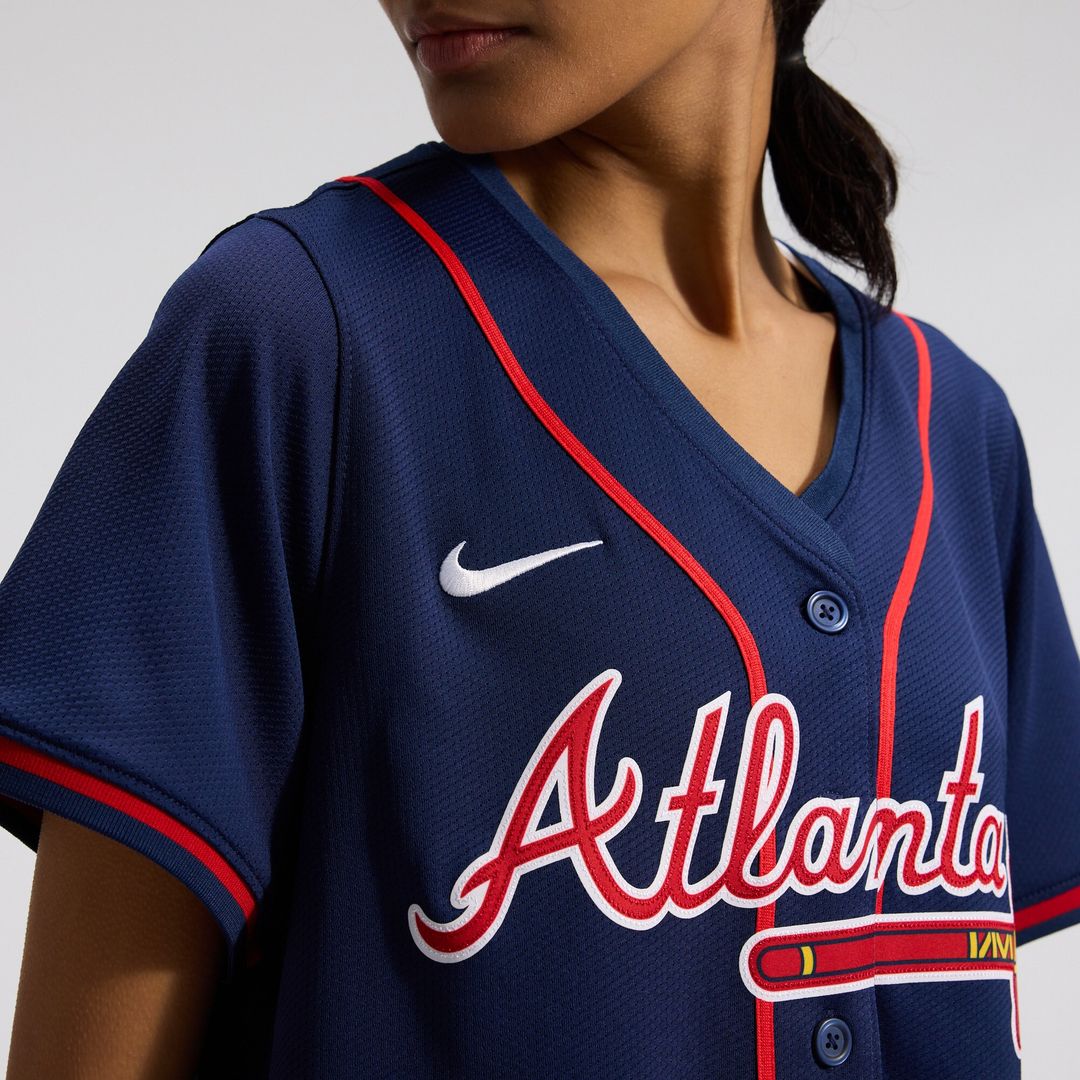 Atlanta Braves Ronald Acuña Jr. Nike Women's Alternate Limited Player Jersey - Navy