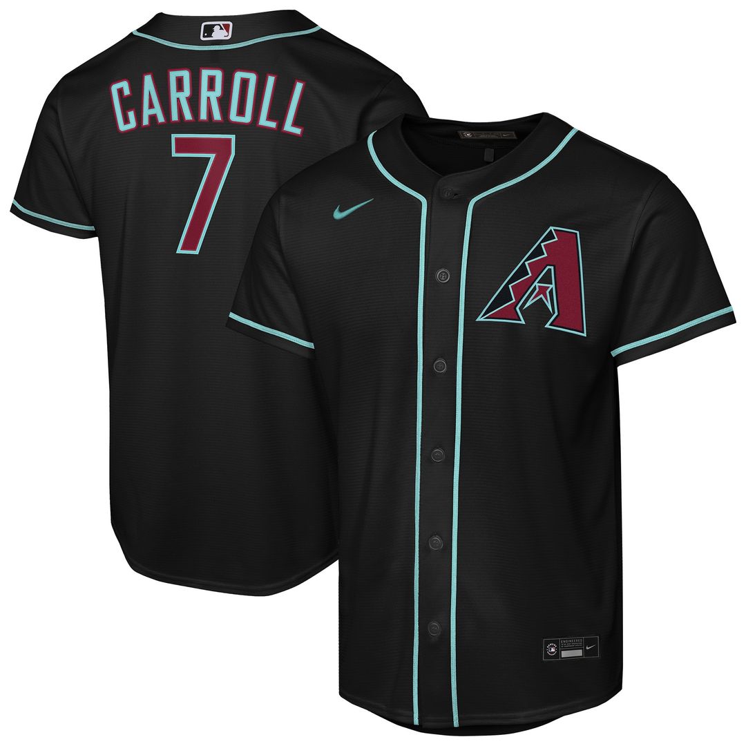 Arizona Diamondbacks Corbin Carroll Nike Youth Alternate Replica Jersey - Black
