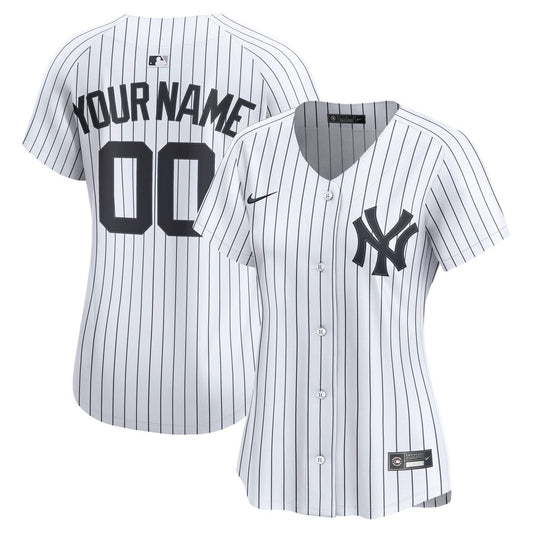 New York Yankees Nike Women's Home Limited Custom Jersey - White