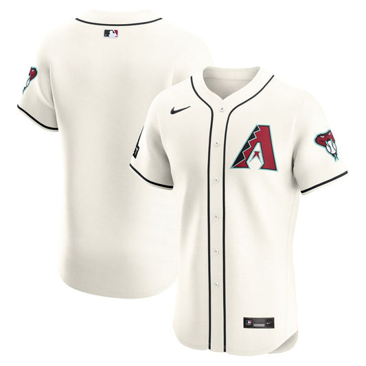 Arizona Diamondbacks Nike Home Elite Patch Jersey - White