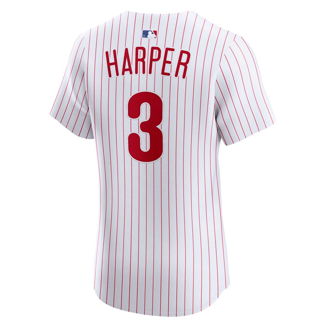 Philadelphia Phillies Bryce Harper Nike Alternate 2 Elite Jersey - Cream