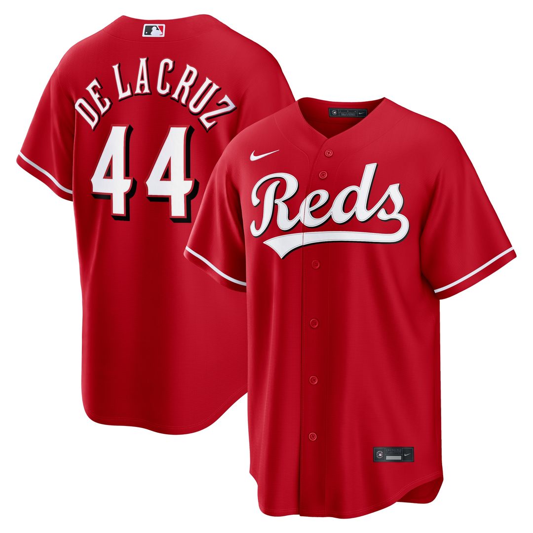 Cincinnati Reds Elly De La Cruz Nike Road Replica Jersey - Gray