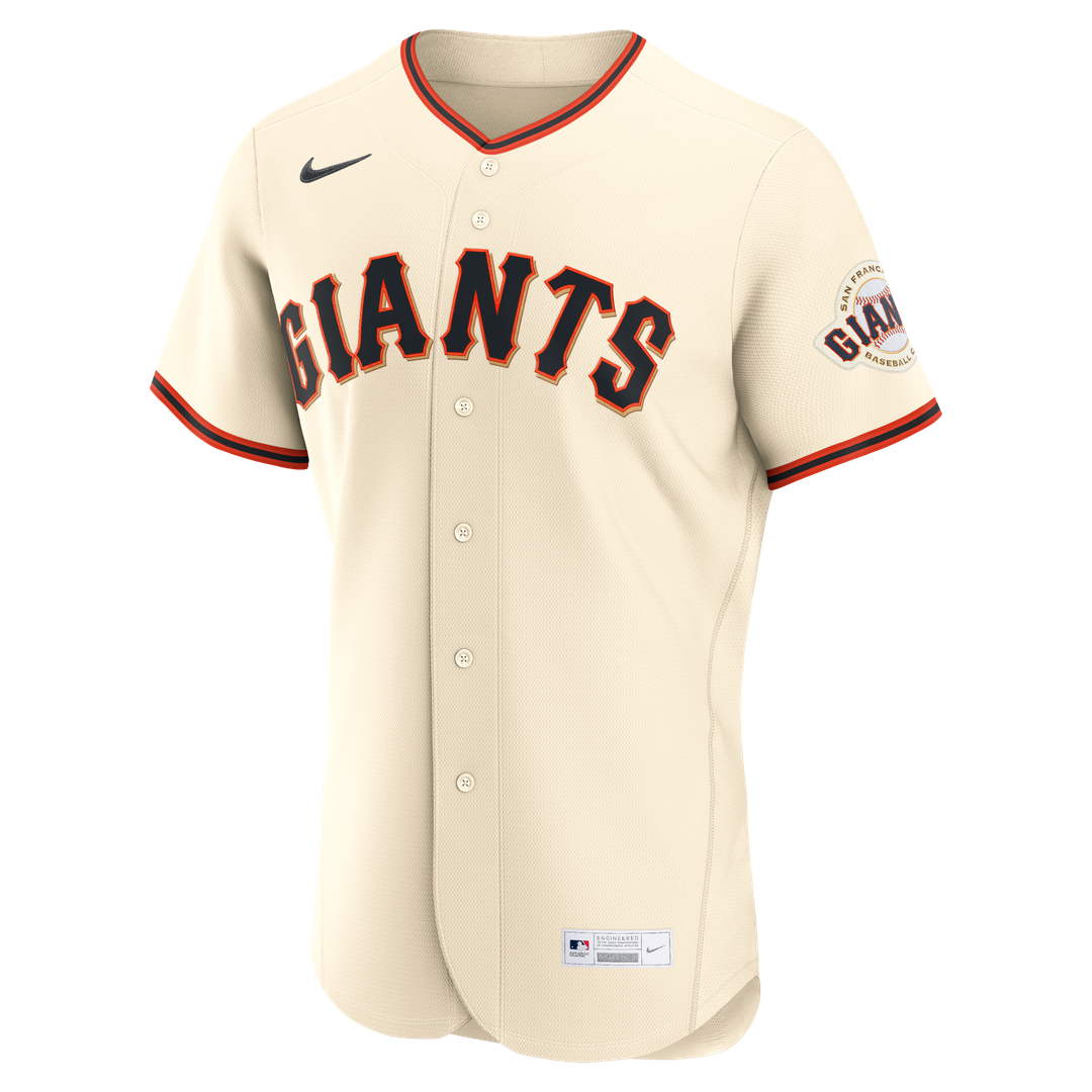 San Francisco Giants Nike Home Authentic Custom Jersey - Cream