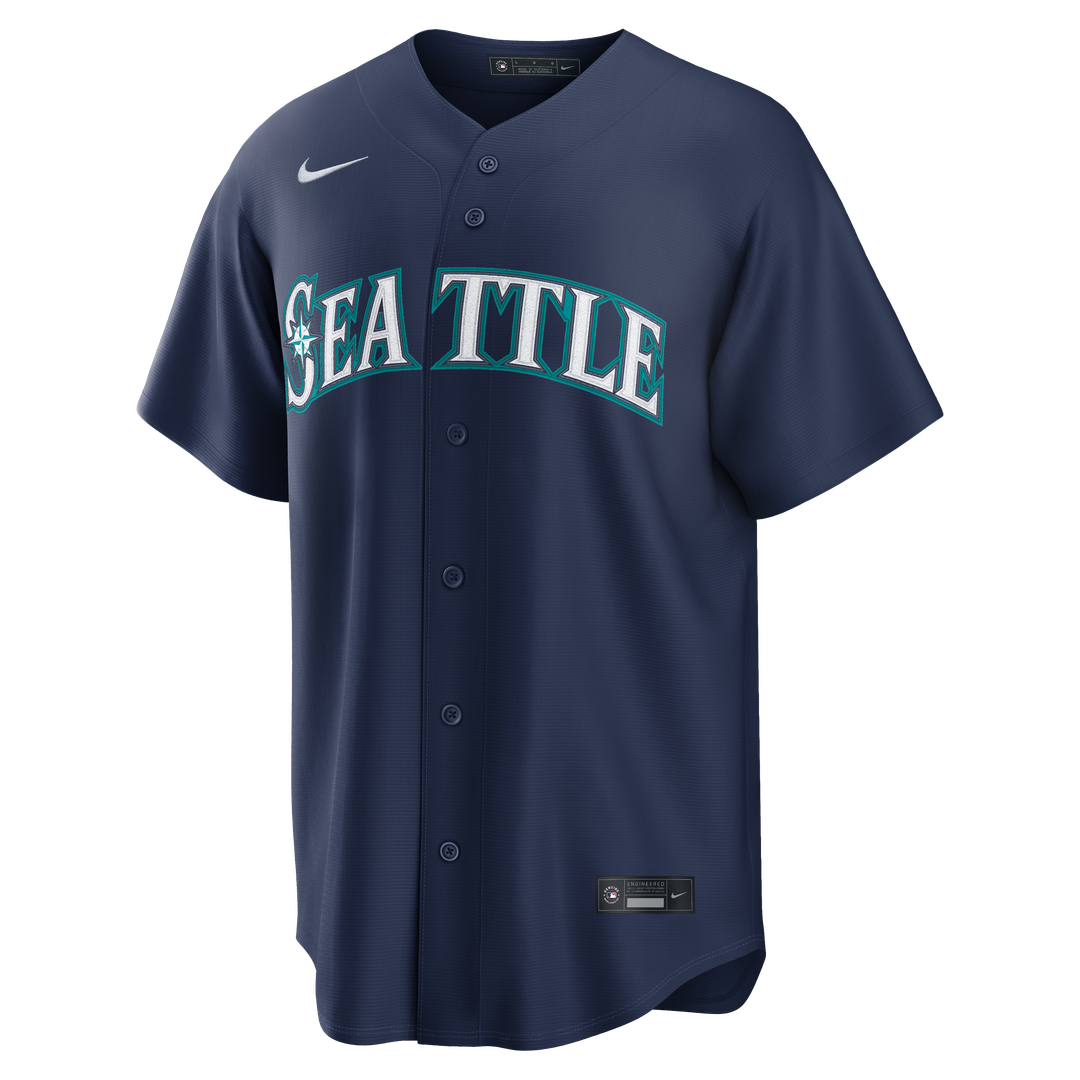 Seattle Mariners Cal Raleigh Nike Road Replica Jersey - Navy