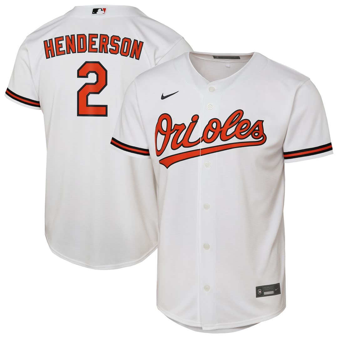 Baltimore Orioles Gunnar Henderson Nike Youth Home Replica Player Jersey - White