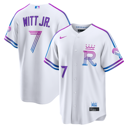 Kansas City Royals Bobby Witt Jr. Nike 2026 City Connect Stadium Jersey - White