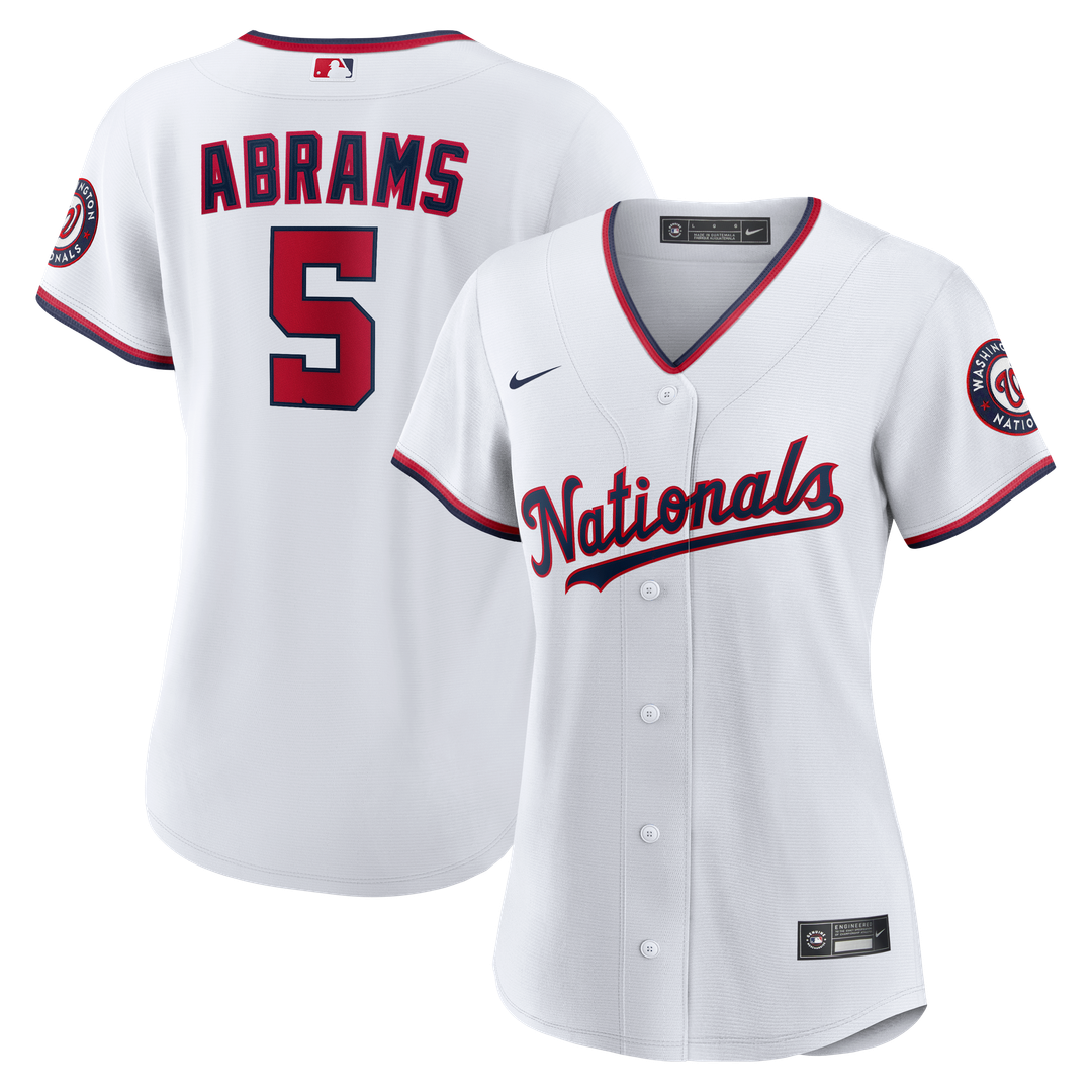 Washington Nationals CJ Abrams Nike Women's Home Replica Player Jersey - White