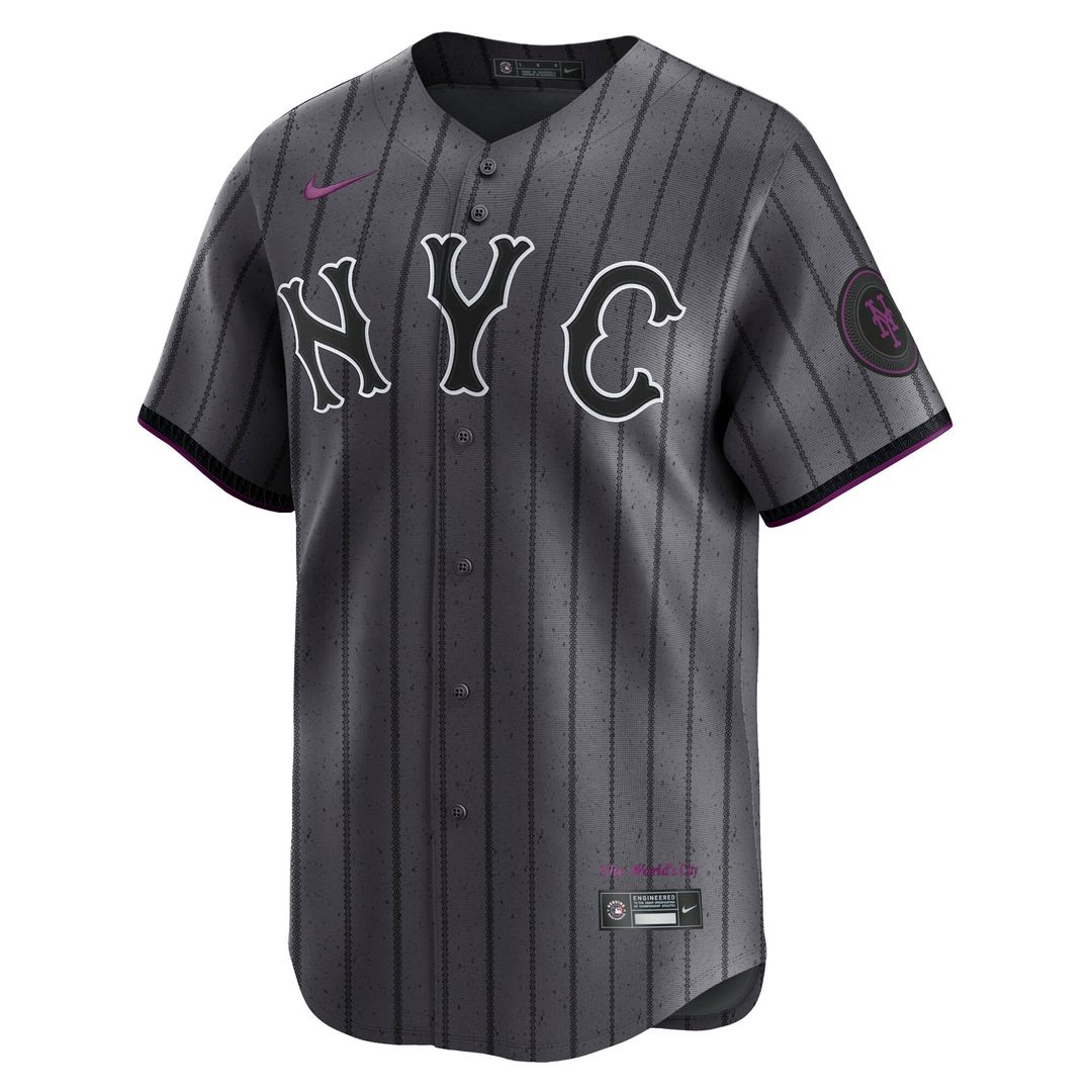 New York Mets Francisco Lindor Nike City Connect Limited Jersey - Gray