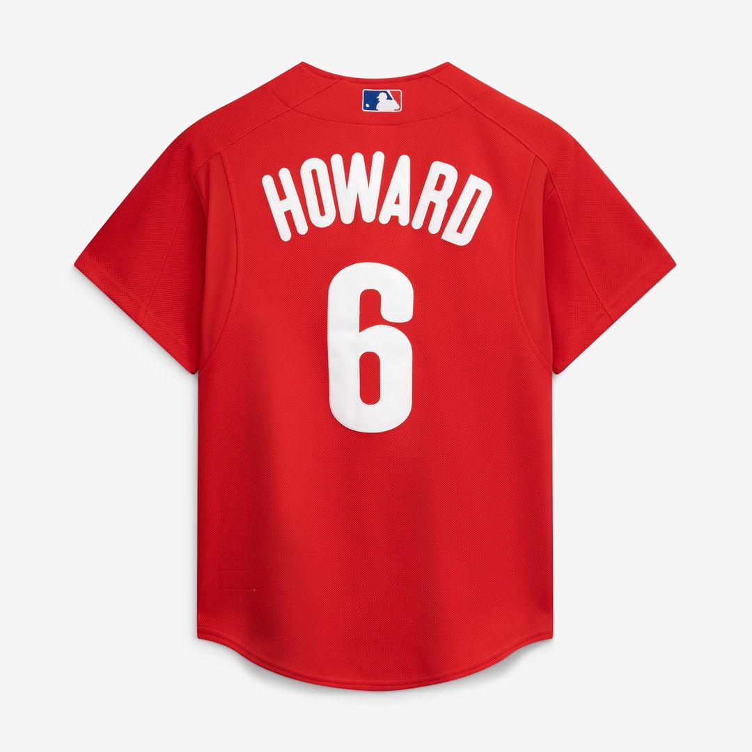 Philadelphia Phillies Ryan Howard Mitchell & Ness Cooperstown Batting Practice Jersey - Red