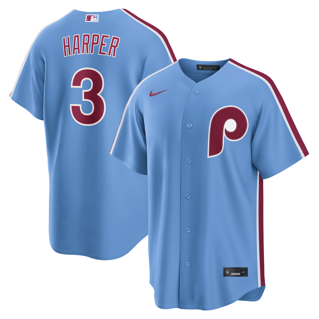 Philadelphia Phillies Bryce Harper Nike Road Replica Jersey - Gray