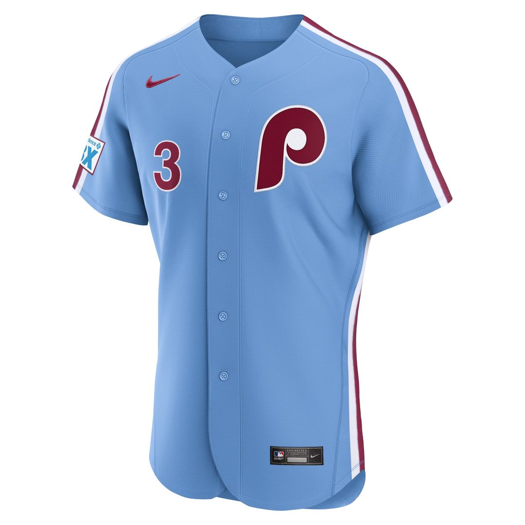 Philadelphia Phillies Bryce Harper Nike Alternate Authentic Sponsor Patch Jersey - Cream