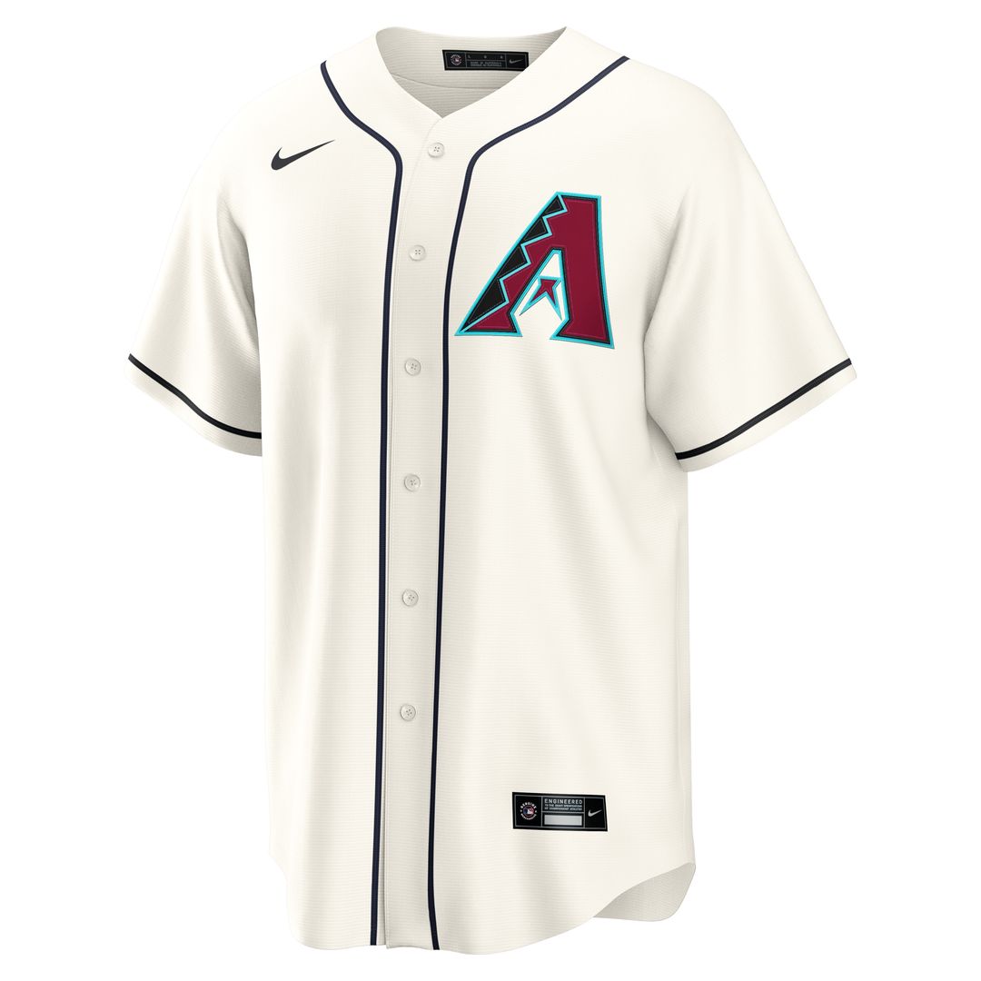 Arizona Diamondbacks Nike Home Custom Replica Jersey - Cream