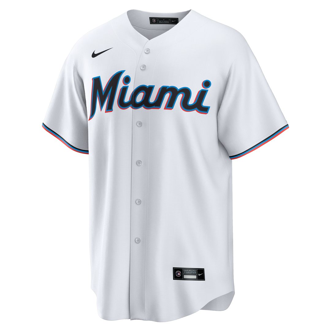 Miami Marlins Kyle Stowers Nike Home Replica Jersey - White