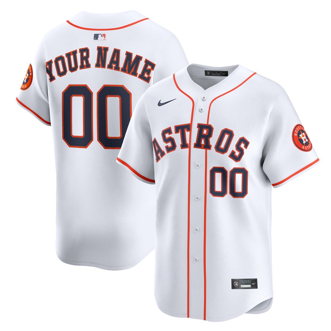 Houston Astros Nike Alternate Limited Custom Jersey - Orange