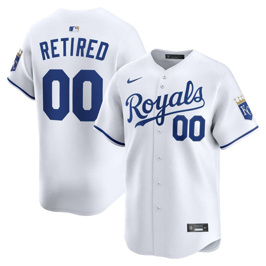 Kansas City Royals Nike Home Limited Pick - A - Player Retired Roster Jersey - White