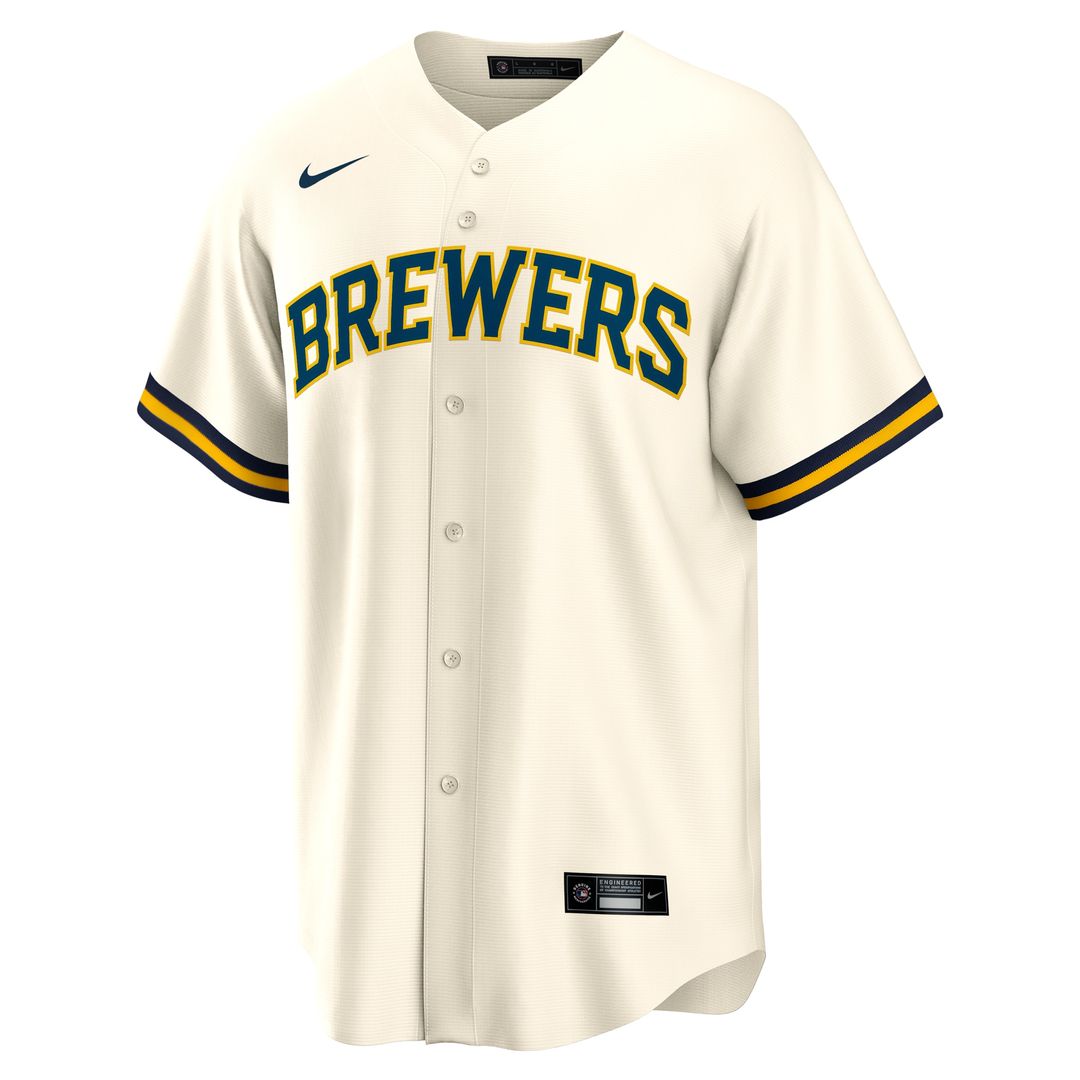 Milwaukee Brewers Sal Frelick Nike Home Replica Player Jersey - Cream