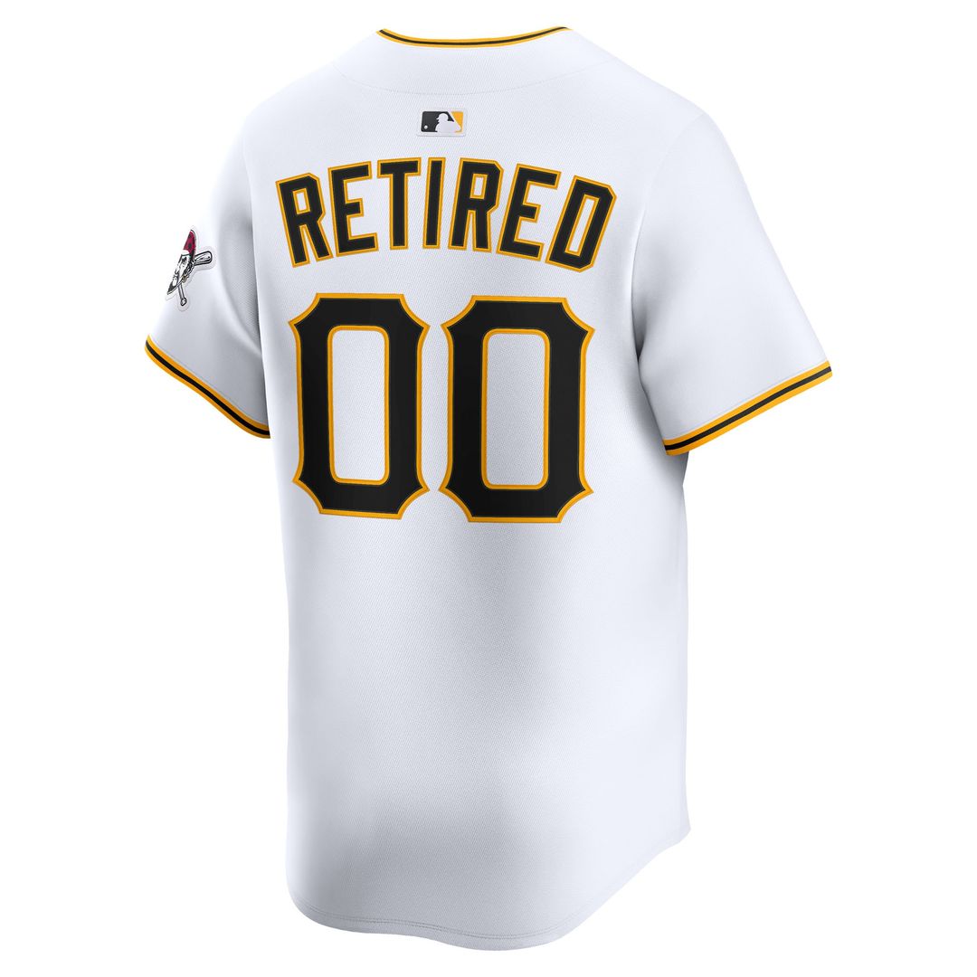 Pittsburgh Pirates Nike Home Limited Pick - A - Player Retired Roster Jersey - White