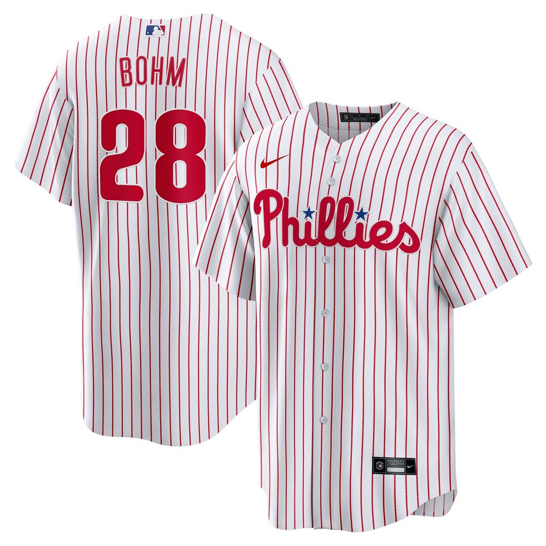 Philadelphia Phillies Alec Bohm Nike Home Replica Jersey - White