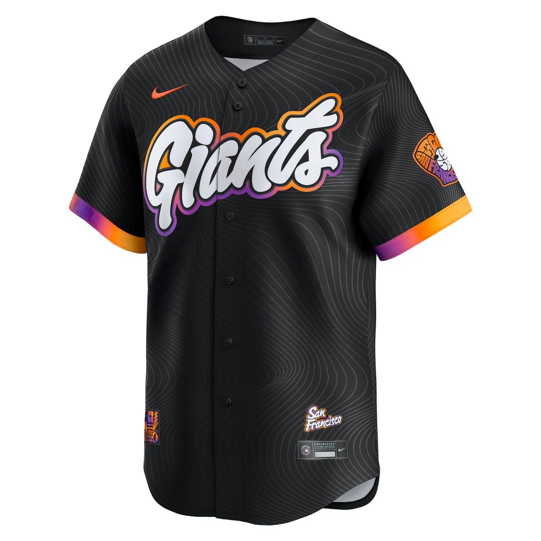 San Francisco Giants Nike 2025 City Connect Limited Jersey - Anthracite