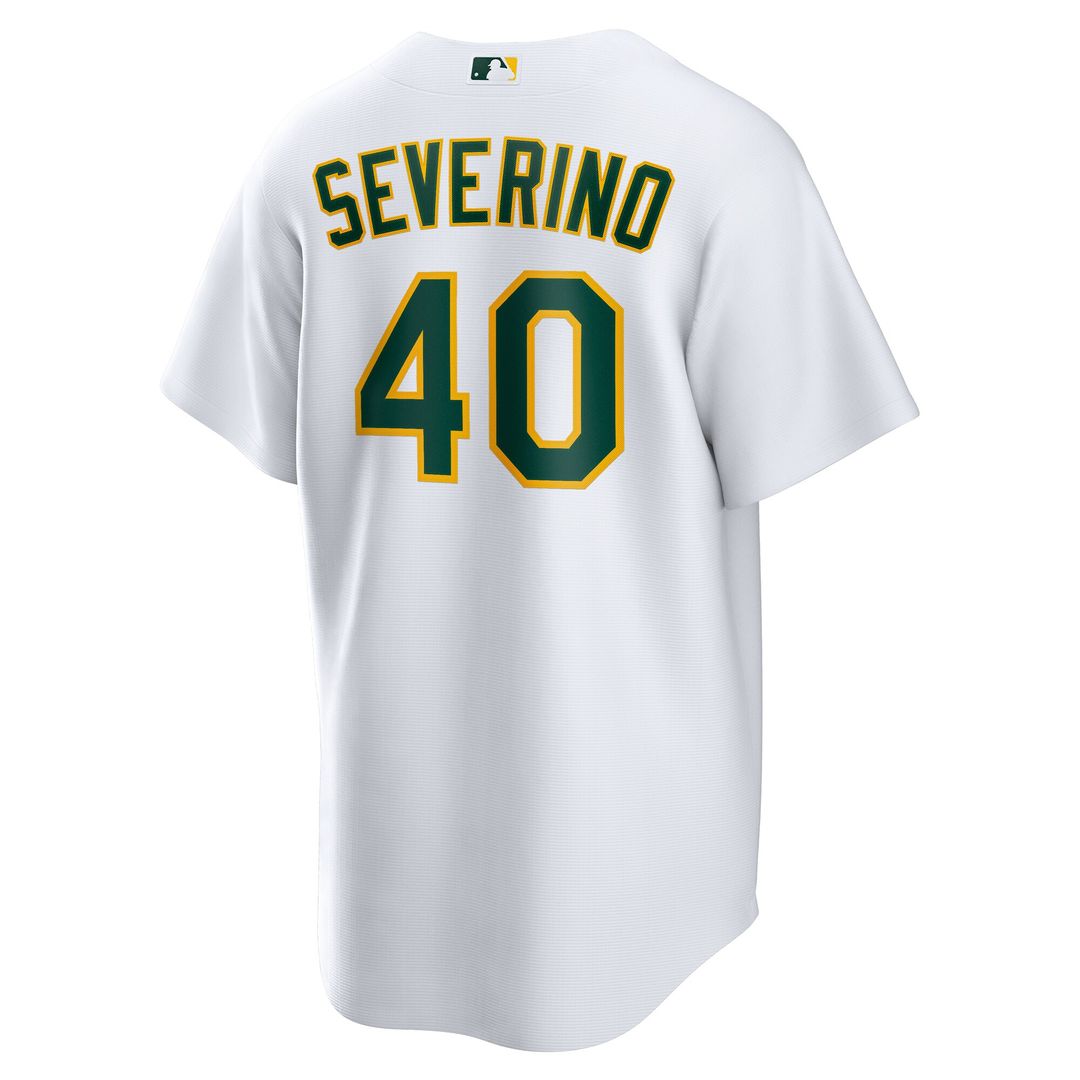 Athletics Luis Severino Nike Home Replica Jersey - White